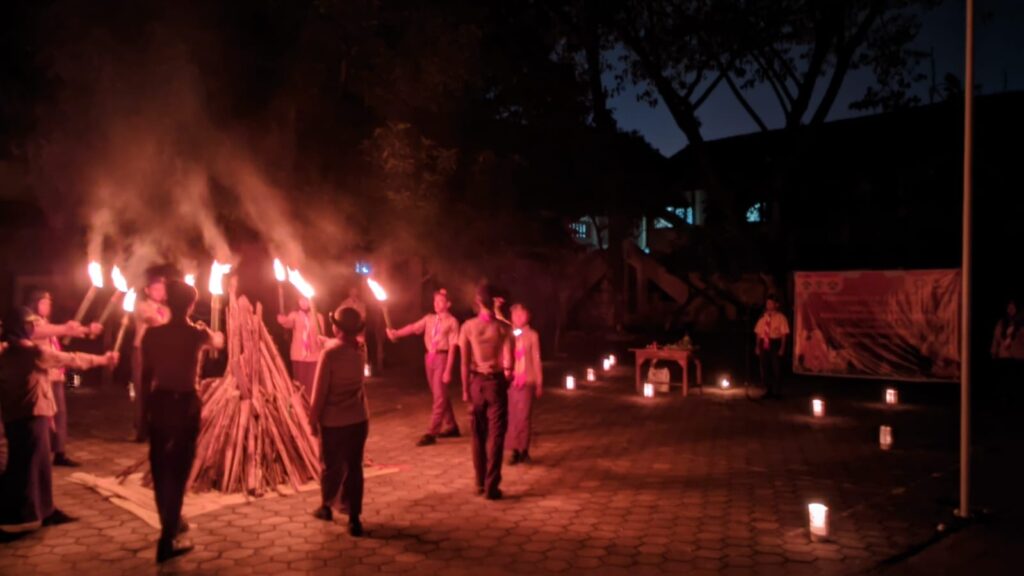 PERINGATAN HUT AMBALAN SUDIRMAN DAN KARTINI PANGKALAN SMK PEMBANGUNAN NASIONAL BERLANGSUNG KHIDMAT