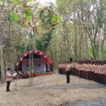 Ratusan Penegak Grobogan Berkemah Di Wisata Widuri, Kampanyekan Cegah Stunting.